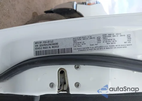 2022 Ram 2500 Tradesman 4X4 8' Box из США, поврежденный, VIN 3C6UR5HJ2NG366392